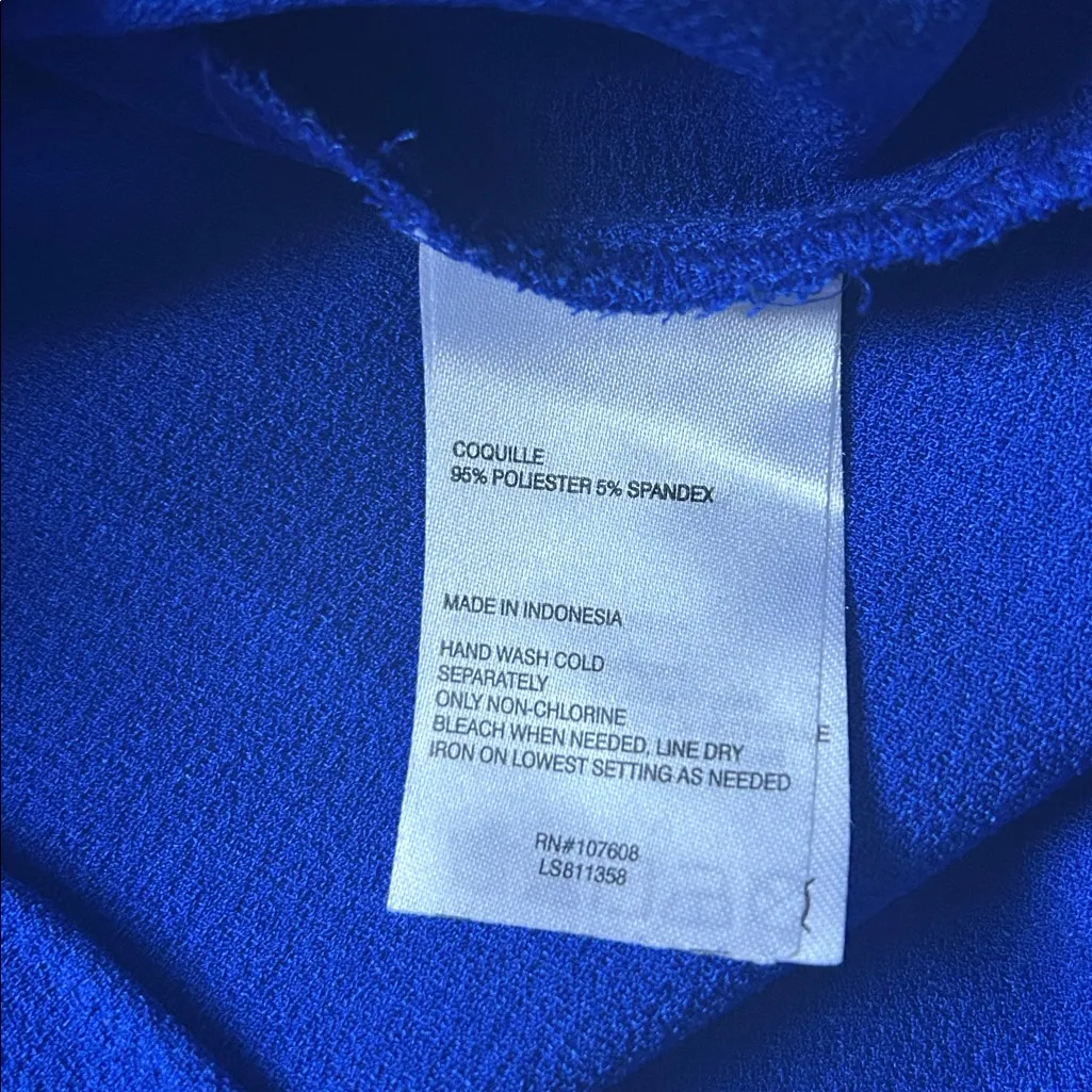 Laundry By Shelli Segal Blue Ruffle Dress - Image 4