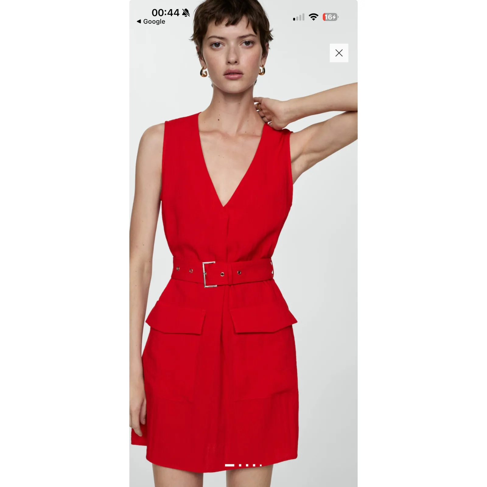 Mango Red Mini Dress - Image 11
