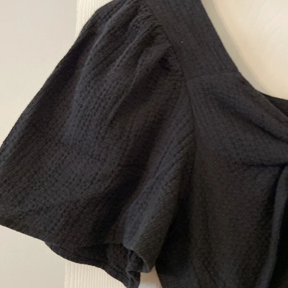 ELOQUII Maxi Dress size 16 length 54” color black bust 34” flat open back - Image 7