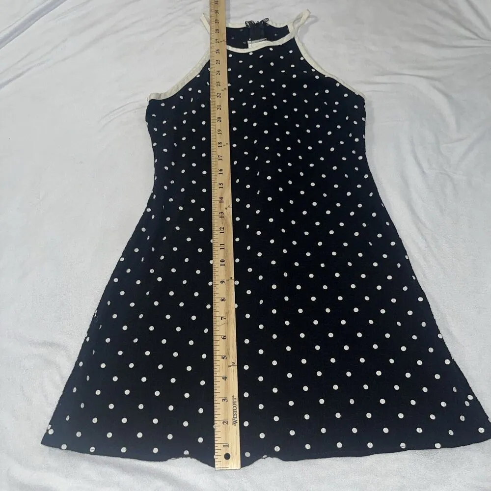 Byer Too! Vintage Sz 7 With Polka Dot Pattern Shift Dress XS - Image 4