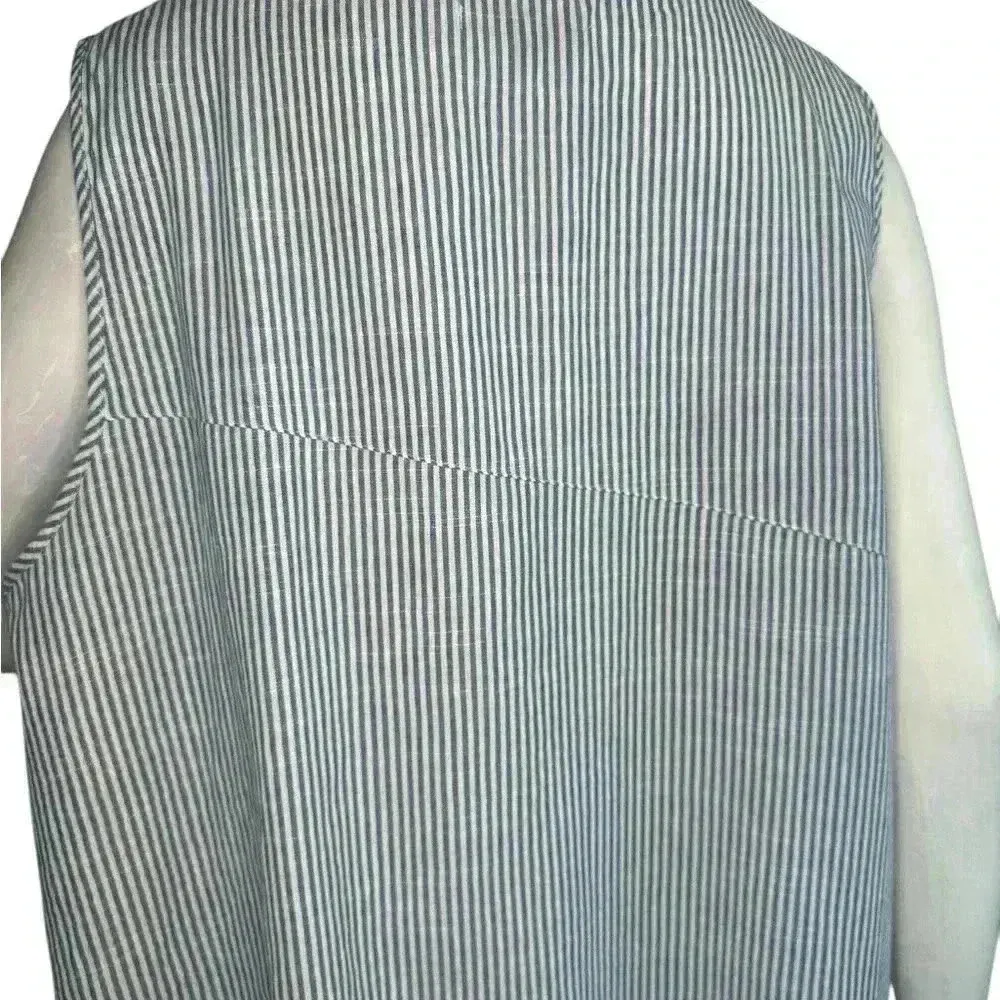 For Cynthia Linen Lagenlook Mixed Media Beachy Dress Size 2X. - Image 12