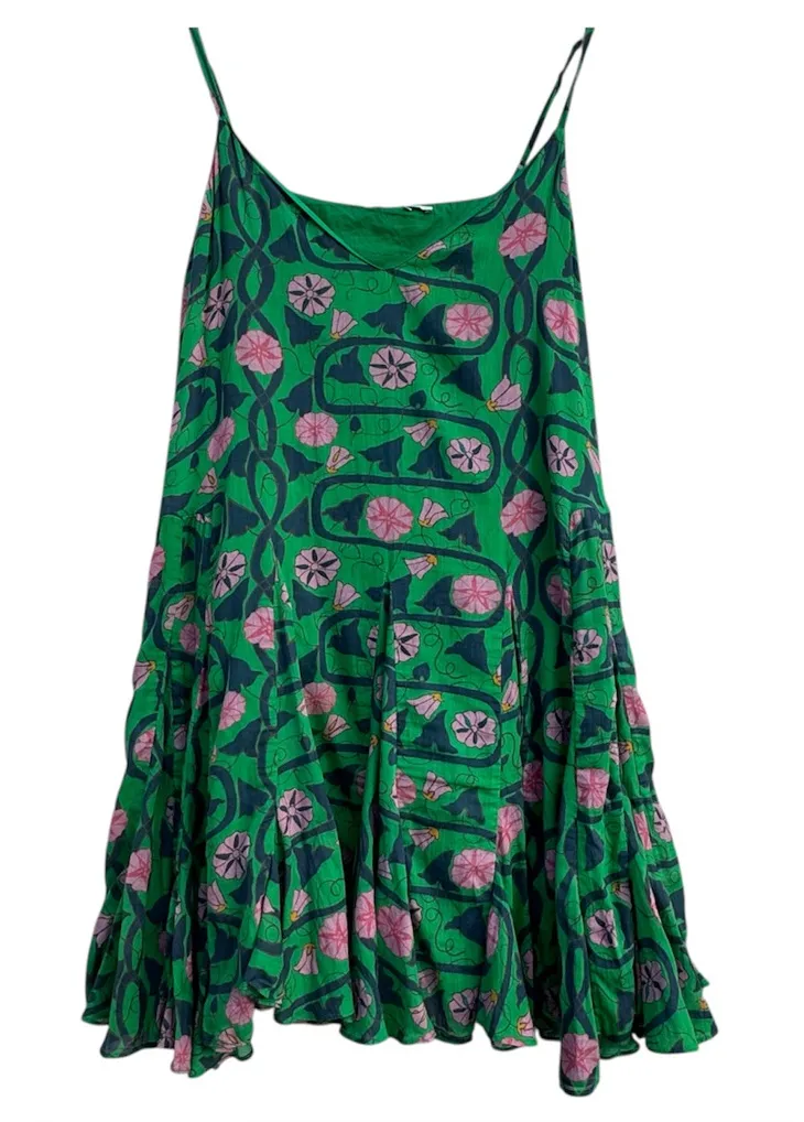 RHODE Casey Green and Pink Floral Dress - $85 (71% Off Retail) - From Maria