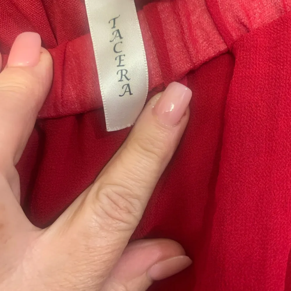 Red off the Shoulder Dress E - Image 2