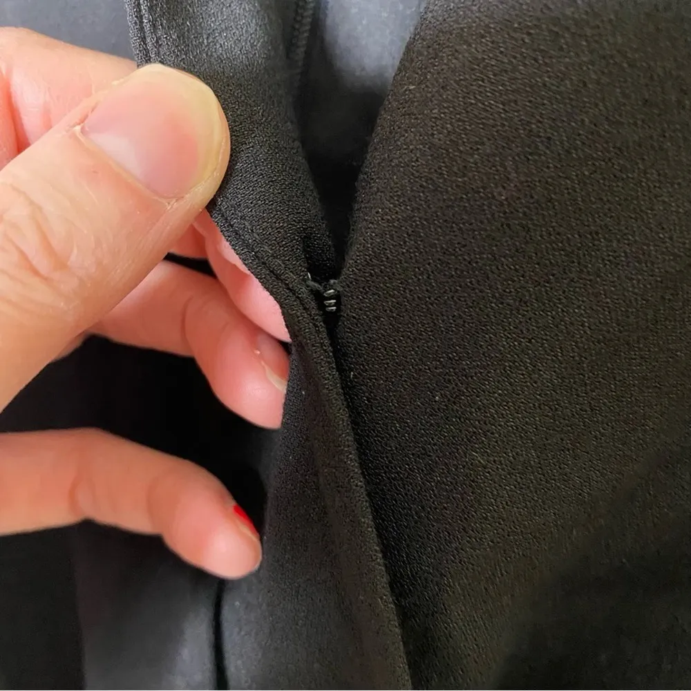 Polo Ralph Lauren Black Jumpsuit Cap Sleeve VNeck Womens Size 4 NWT Retail $398 - Image 6