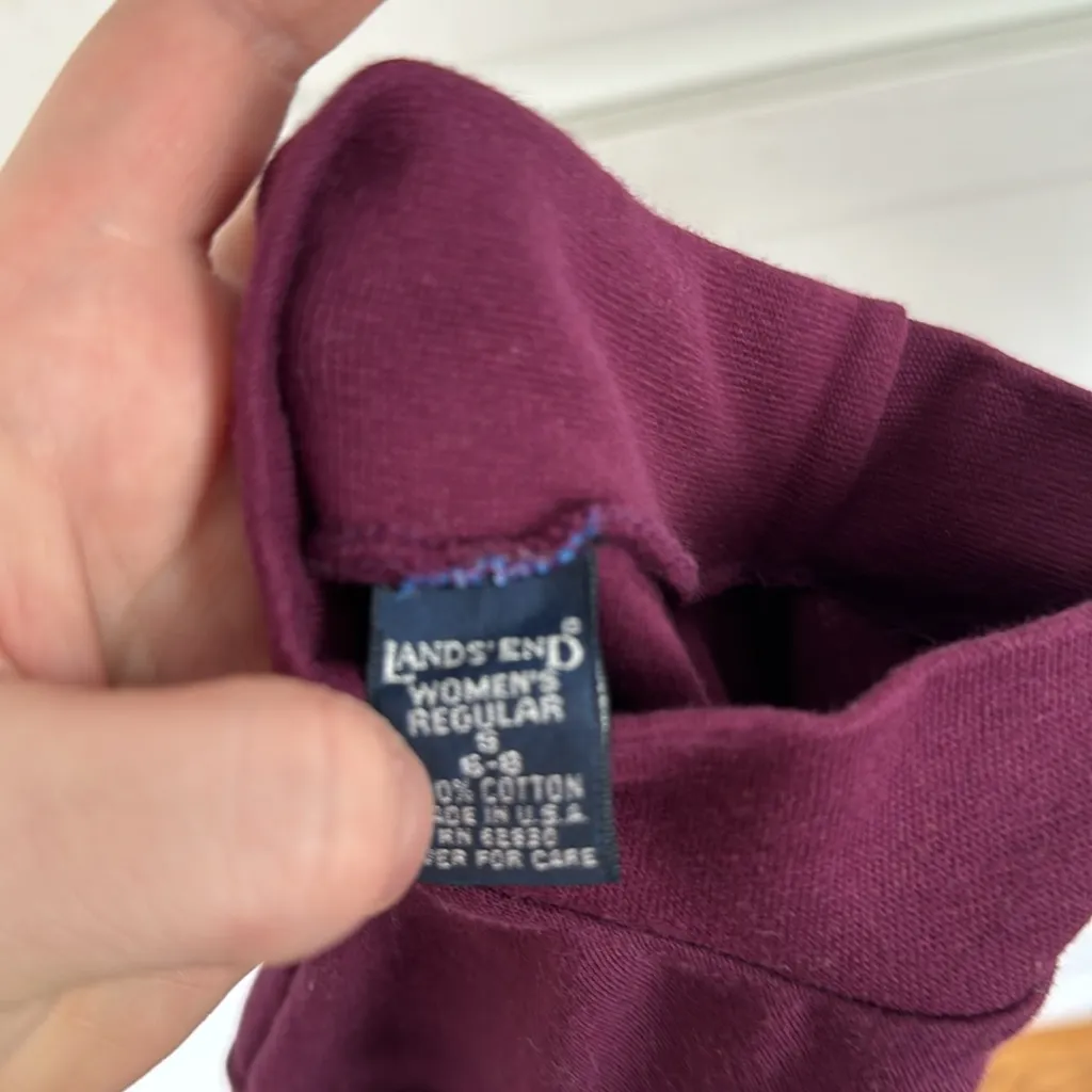 Lands end purple, mock neck, long sleeve - Image 4