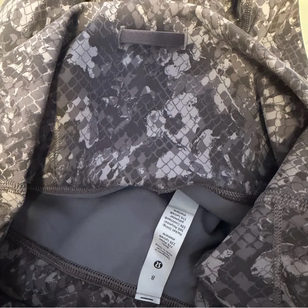 Lululemon Wunder Train High-Rise Tight 25" leggings 8 Hideaway Camo Lunar Rock - Image 9