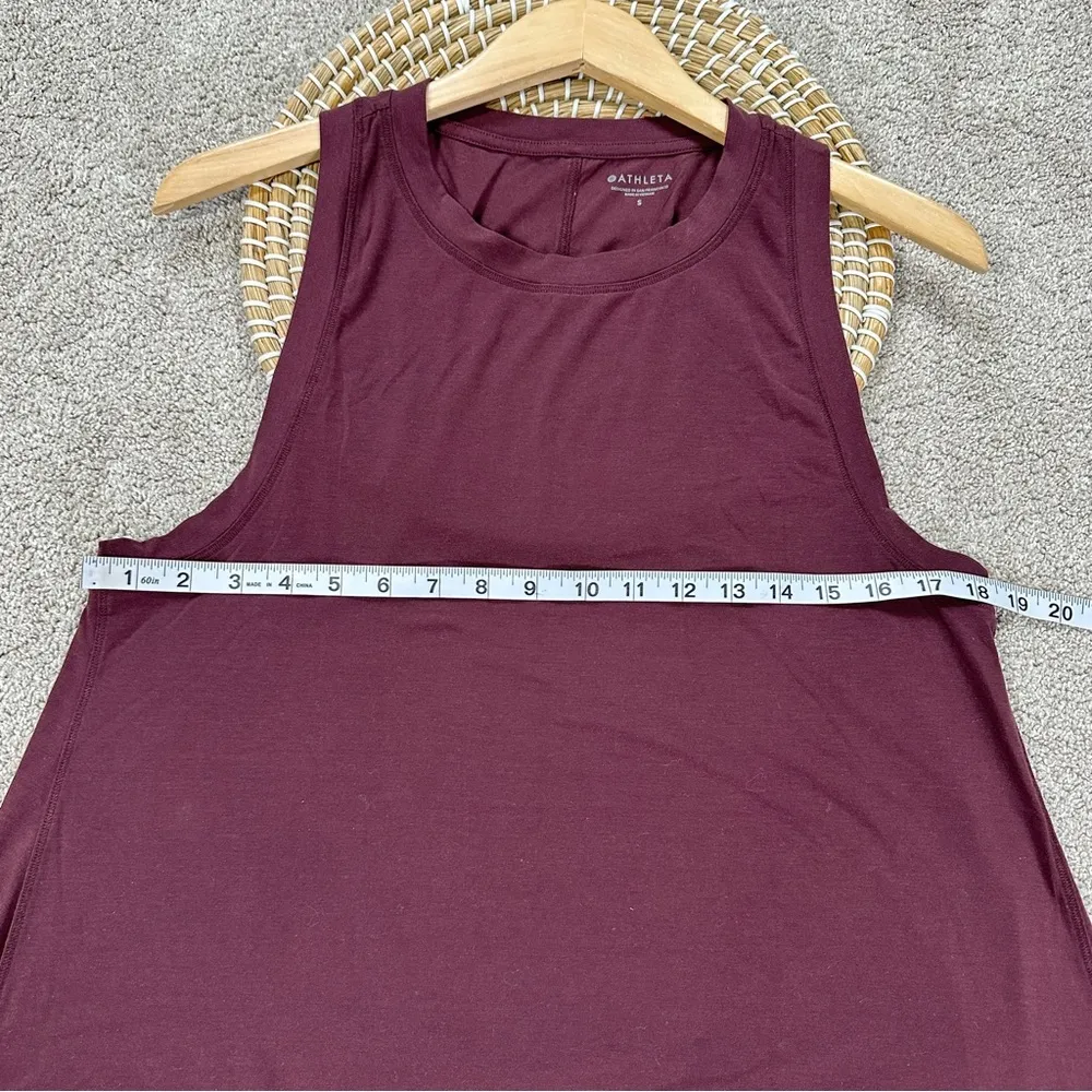 Athleta Women’s Essence Relaxed High Low Tank Top Sleeveless in Cranberry Red S - Image 11