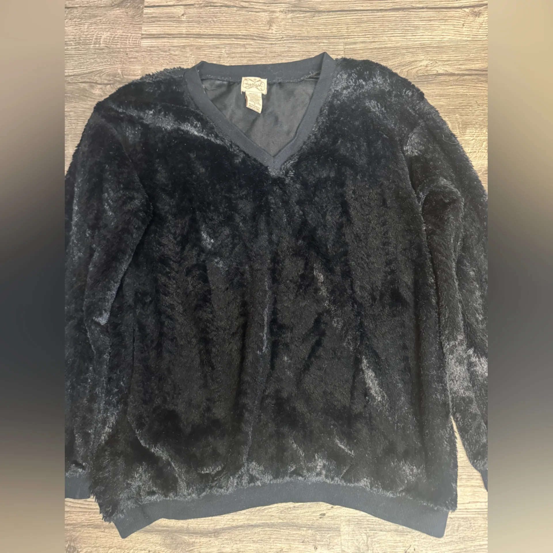 Eyelash Couture Black Teddy Jacket - Image 2