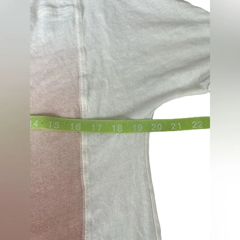 Free People We the Free Short Sleeve Top White & Melon Ombre Size XS - Image 6