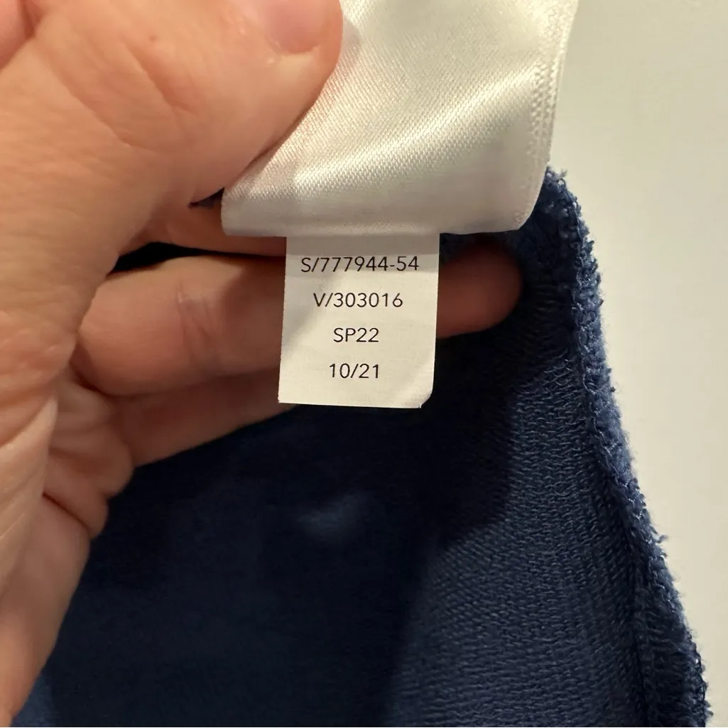 Athleta Womens Pranayama Restore Wrap Navy Minimalist Career Athleisure Medium M - Image 4