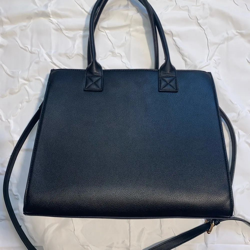 Wrangler Women's Black Purse 14 inch Large Tote Handbag Top Handle Leather - Image 4