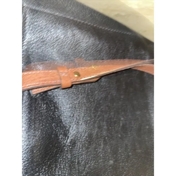 Fossil Rachel Leather Tote Handbag Black/Brown Purse Shoulder Bag MSRP $230‎ - Image 9