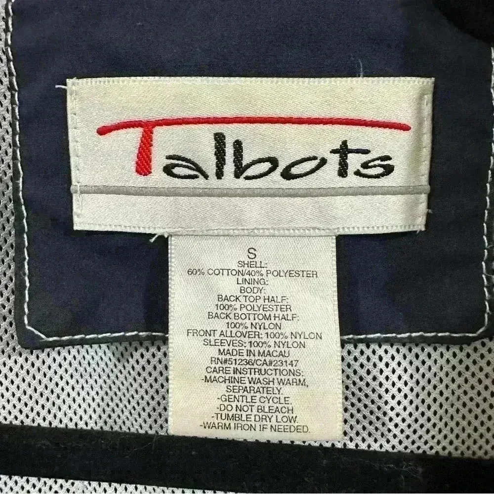 Talbots Women’s Vintage  blue and red jacket. Old school vibes. Size Small. - Image 3