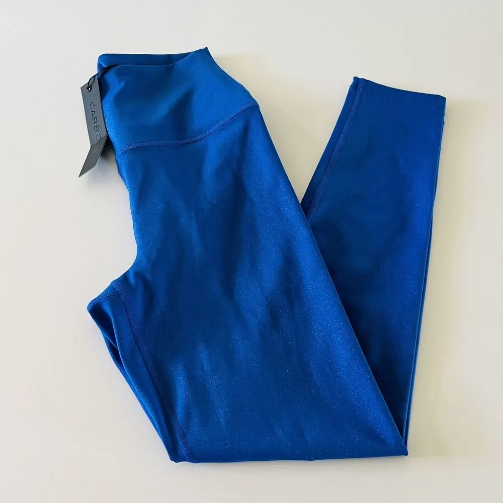 CARBON38 Solid Strong Blue High Rise 7/8 Leggings In Cloud Compression - Image 3