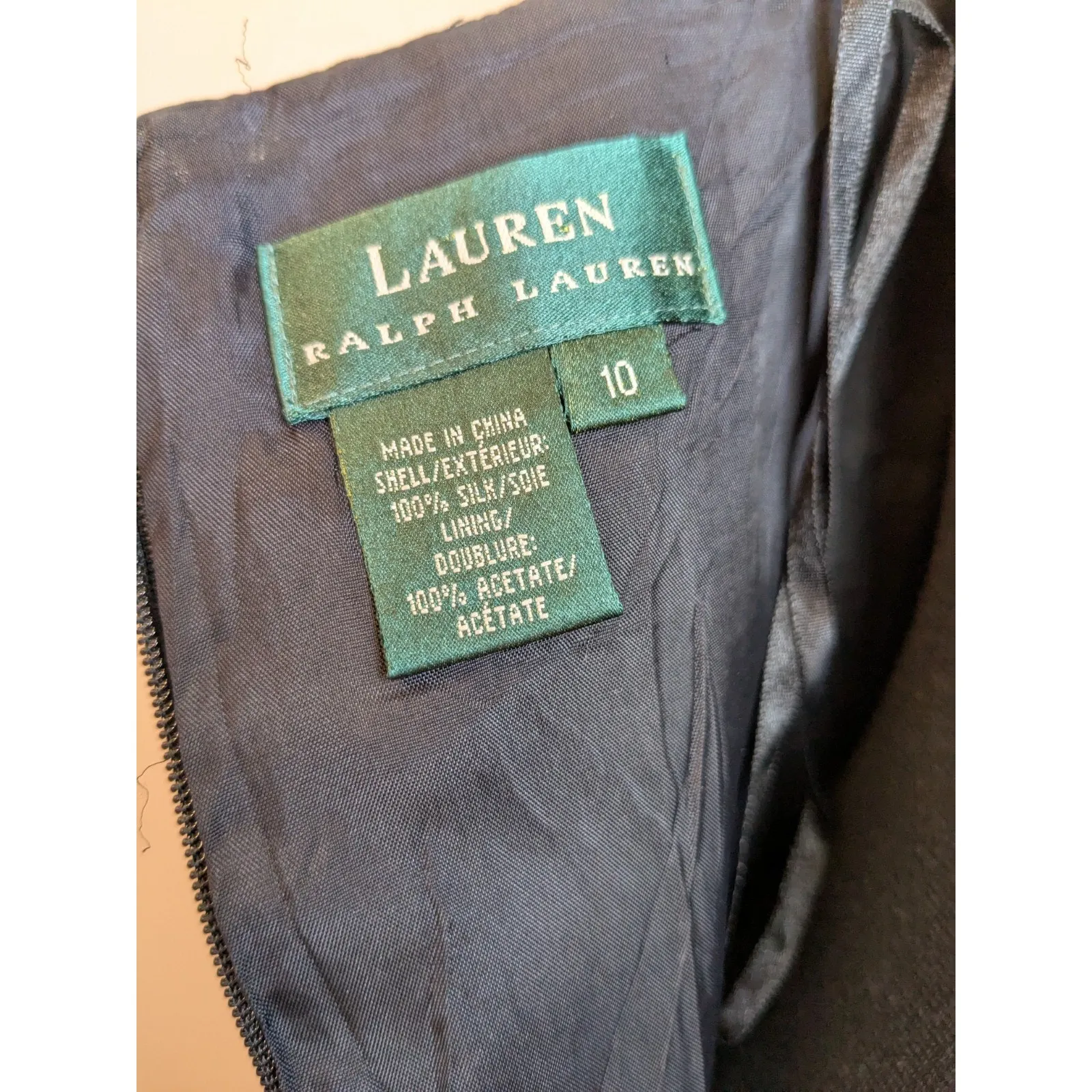 RALPH LAUREN Women's Dress Black Pleated 100% Silk Gown Strapless Classic Sz 10 - Image 5