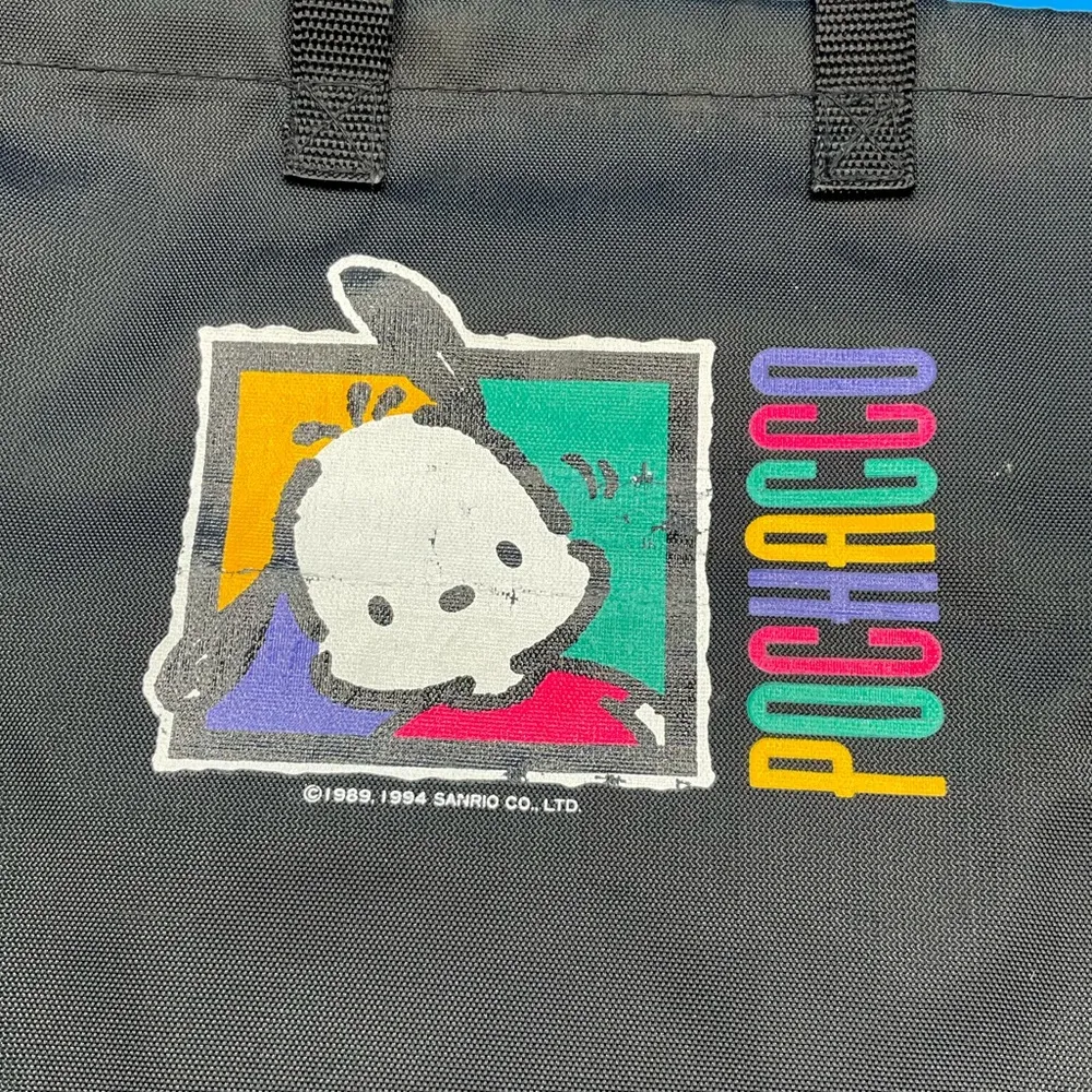 A Adorable Small Vintage Sanrio 1994 Pochacco Large Nylon Tote - Image 3