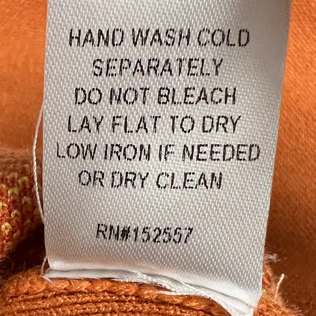 Bailey Rose Orange and Yellow Heart Cardigan Sweater - Image 5