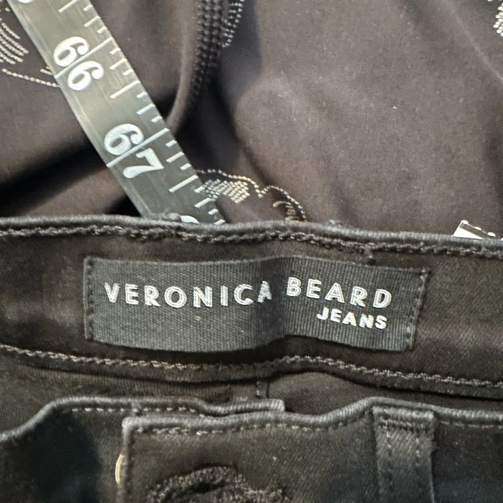 VERONICA BEARD COATED BLACK BUTTON FLY DEBBIE SKINNY JEANS SIZE 28 - Image 6