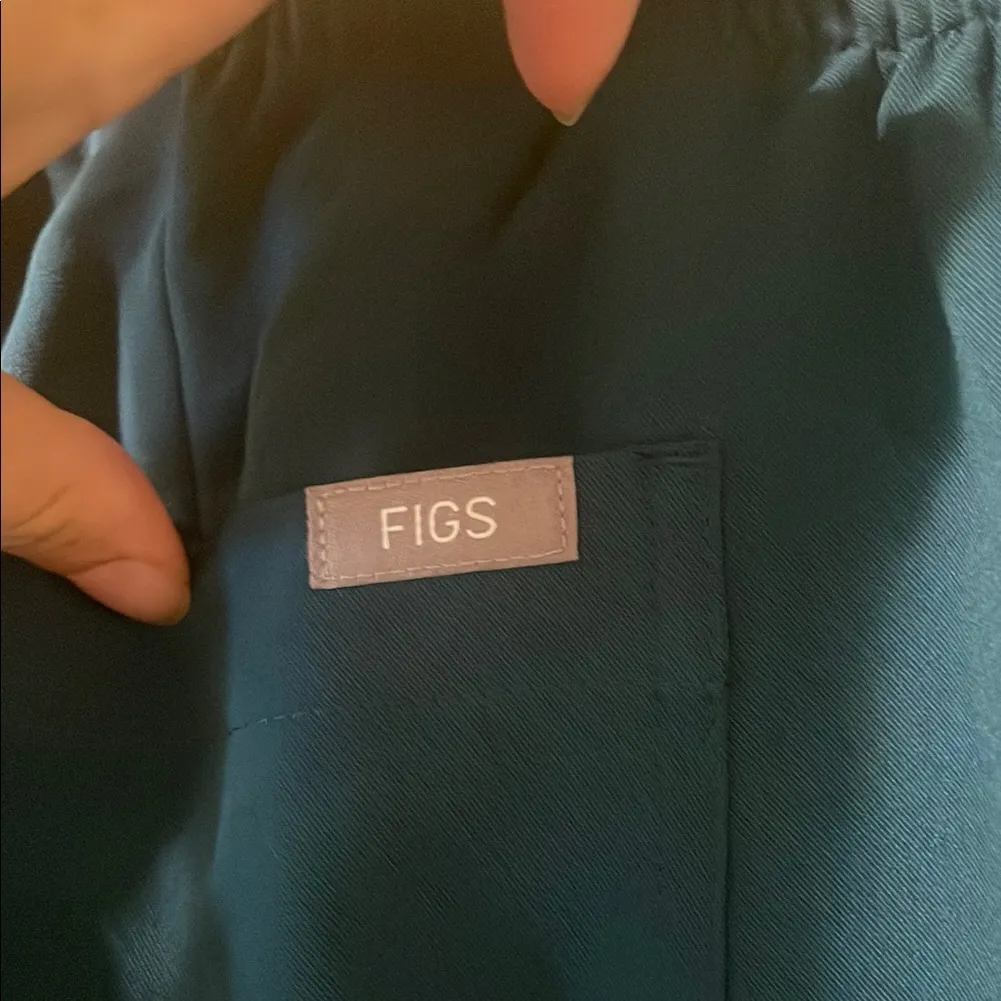 Womens New Figs High Waisted Yola W Yoga Scrub Pants Caribbean Blue 5XLR - Image 10