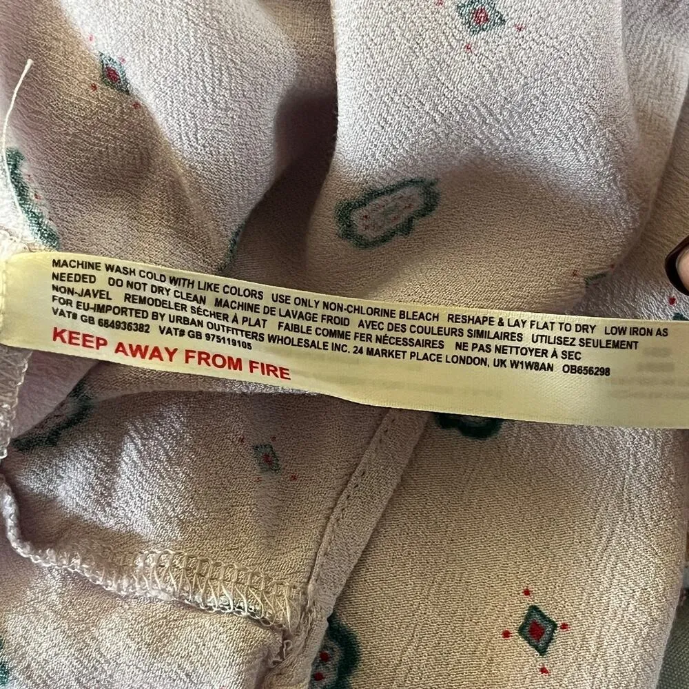 Free People Intimately Women's Oversized Button Shirt Up Top Purple Crystal M - Image 5