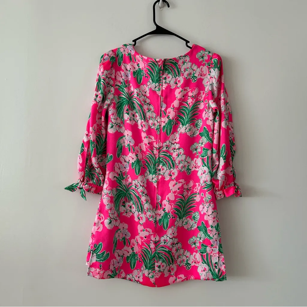 NWT Lilly Pulitzer Maude Satin Pink Romper Size 0/XS - Image 4