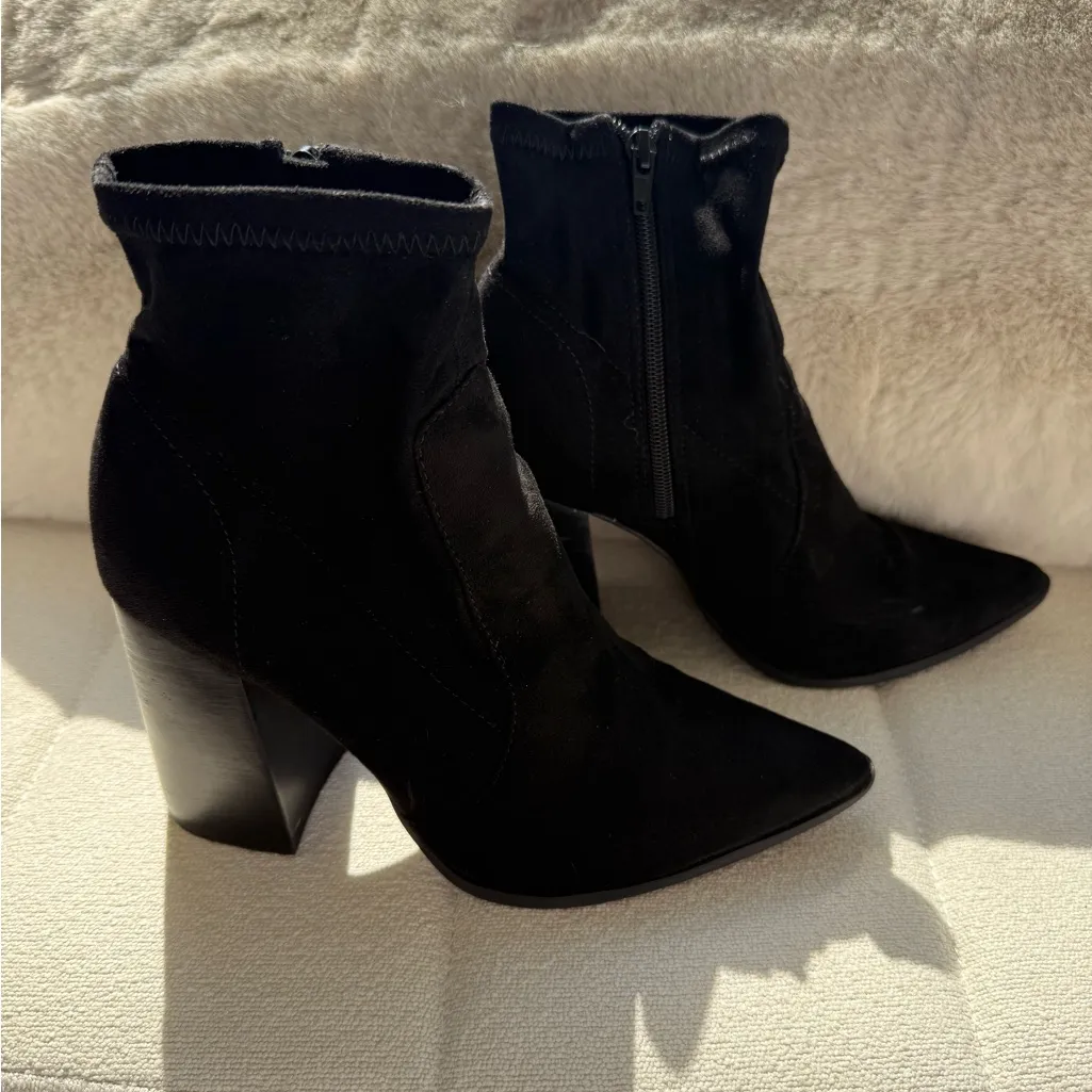 Steve Madden black ankle high mini boots size 7.5 women’s - Image 3