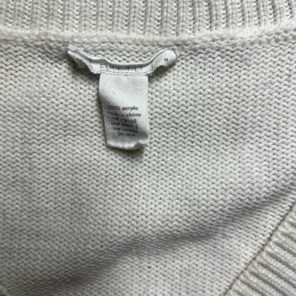 Full Tilt White and Blue Argyle Cardigan Set - Image 9