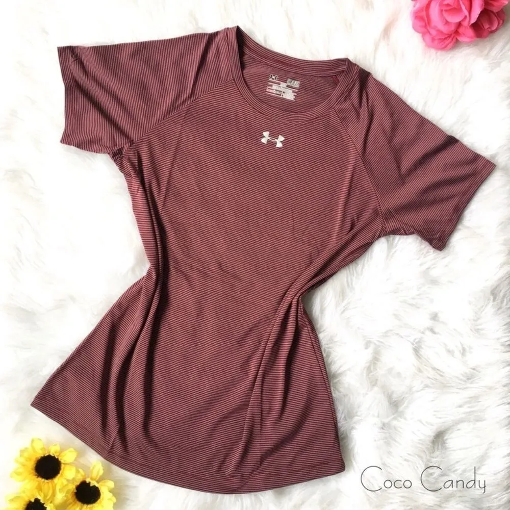 🆕Under Armour Red Heat Gear Shirt - Image 2