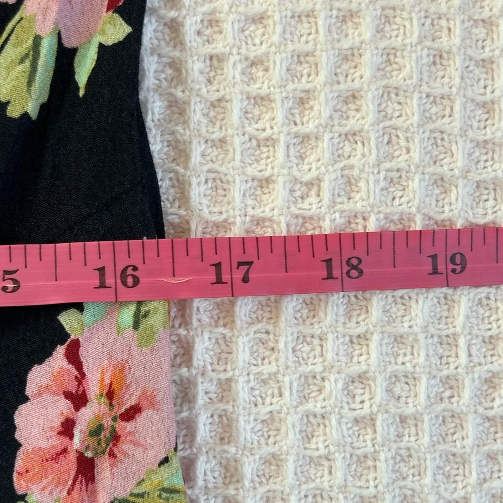 Flynn Skye floral short sleeve oversized wide leg jumpsuit with open back NWT SM - Image 14