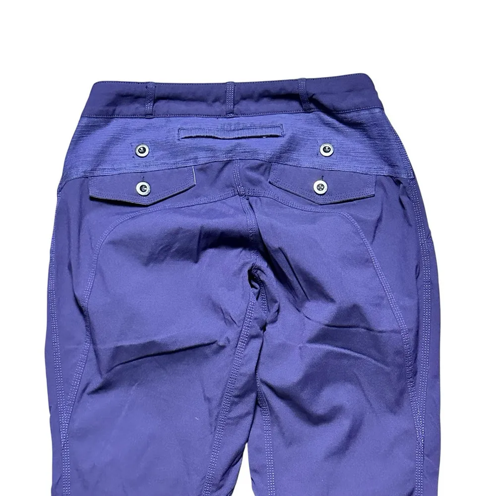 Lululemon Pedal Power Cycling Pant Dense Purple Reflective Commuter Trouser Sz 6 - Image 8