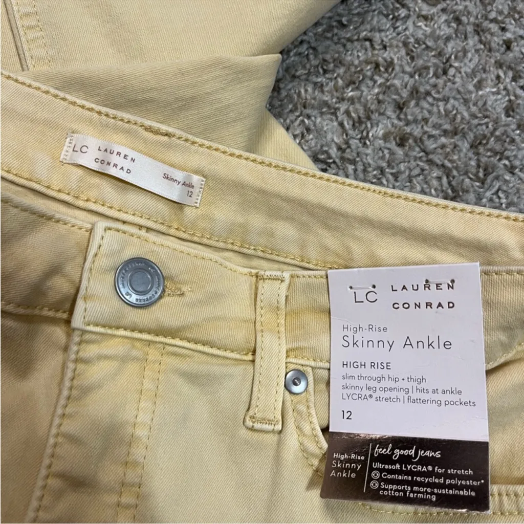 LC Lauren Conrad stretchy high rise skinny ankle jeans - Image 2