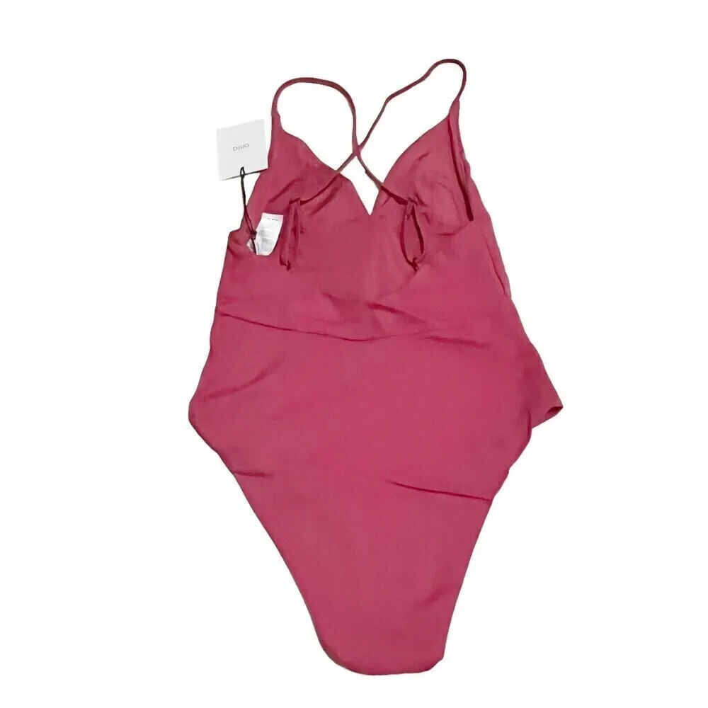 Onia NWT Valentina One-Piece Swimsuit Women’s Size Small Rose Crisscross Back - Image 3