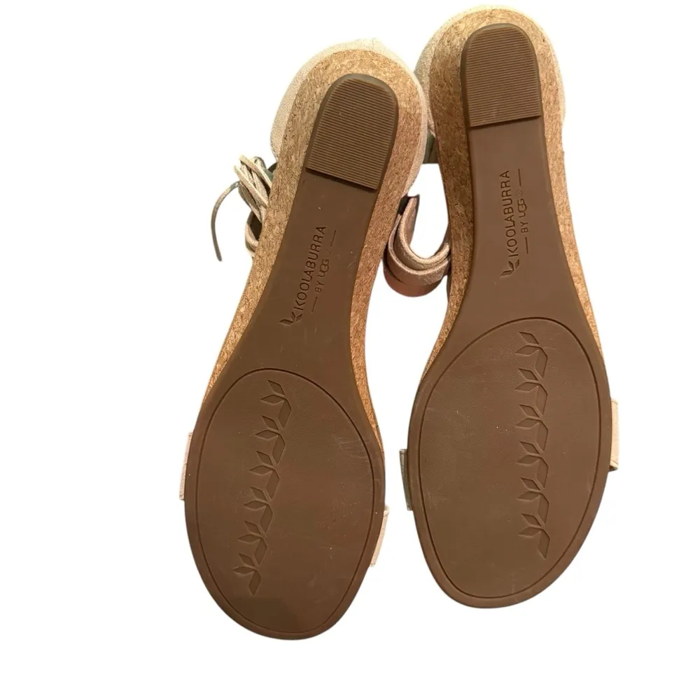 Koolaburra UGG Saige ankle strap open toe fringe tassel suede women’s 12 sandal - Image 3