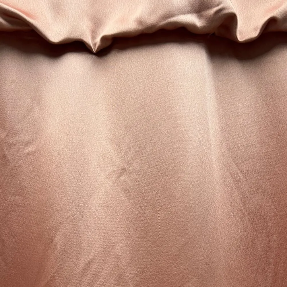 Dessy Collection Sleeveless Blouson Bodice Trumpet Gown in Desert Rose size 4 Pink - Image 3