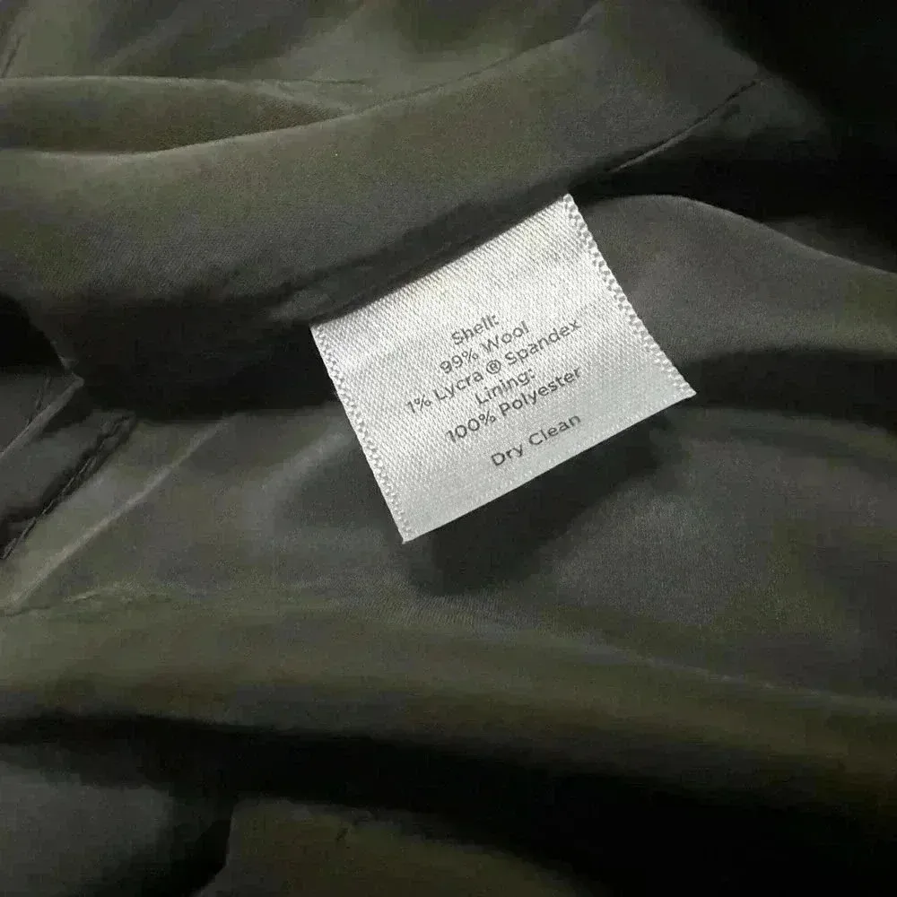 NEW Talbots Petite Wool Pencil Skirt 14P Grey w/ Back Ruffle Professional Office - Image 4