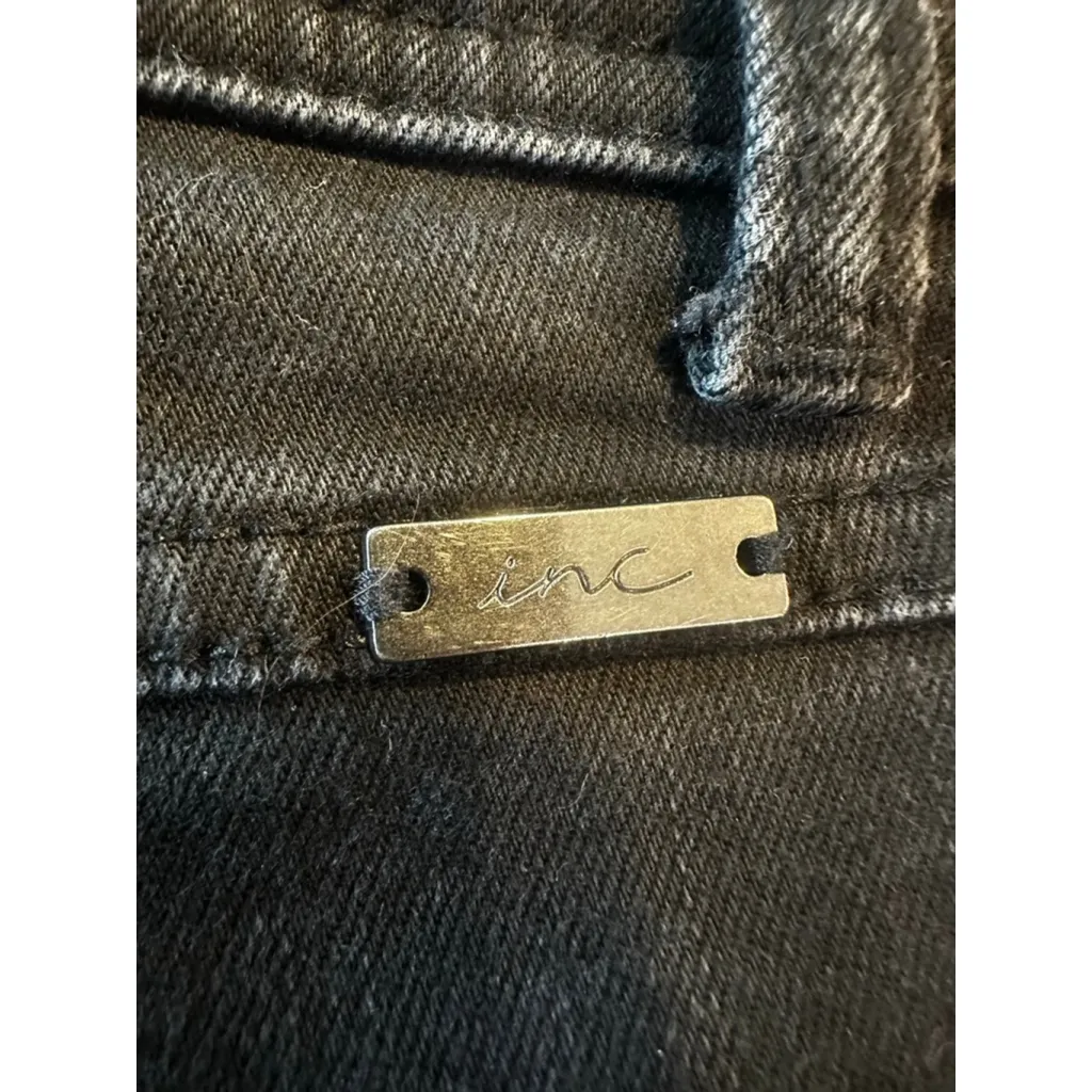 Women's INC Black Straight Leg Jeans Size 12 - Image 7