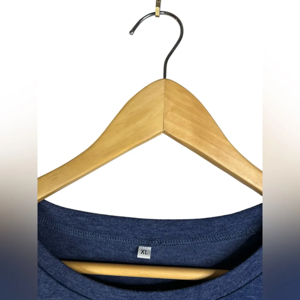 Americana US Distressed Country Flag Vibrant Blue Patriotic Star Casual T - Image 4