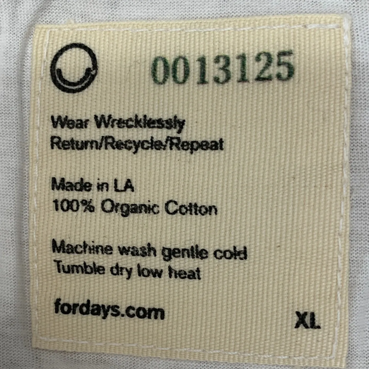 FOR DAYS "WHAT‎ TO FIGHT FOR GIVES MEANING TO LIFE" Graphic T Shirt XL White - Image 5