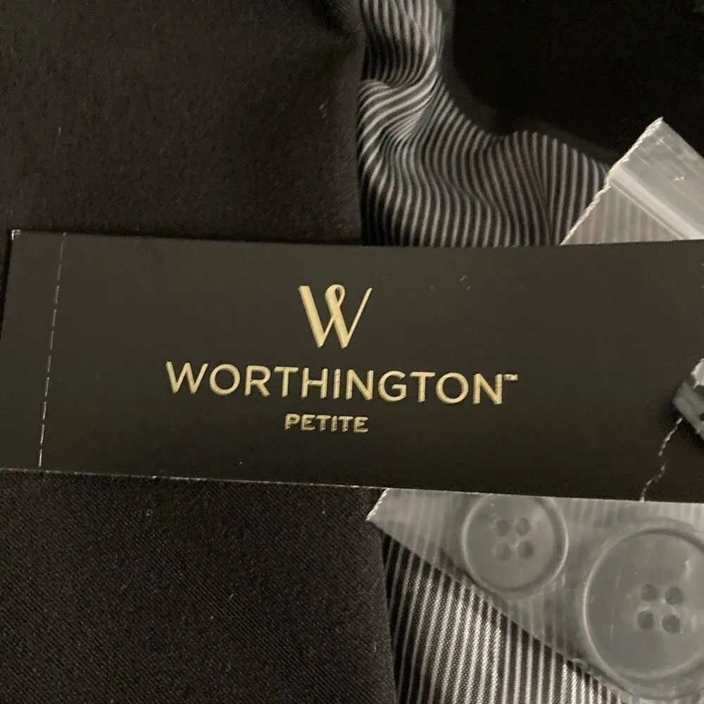 WORTHINGTON, Women’s Black Blazer, Size PL, Collar Neckline, 3 buttons on sleeve - Image 7