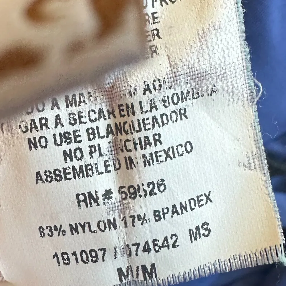 Becca by Rebecca Virtue Blue One Piece Swimsuit Swim Wear Ruffle Size Medium - Image 12