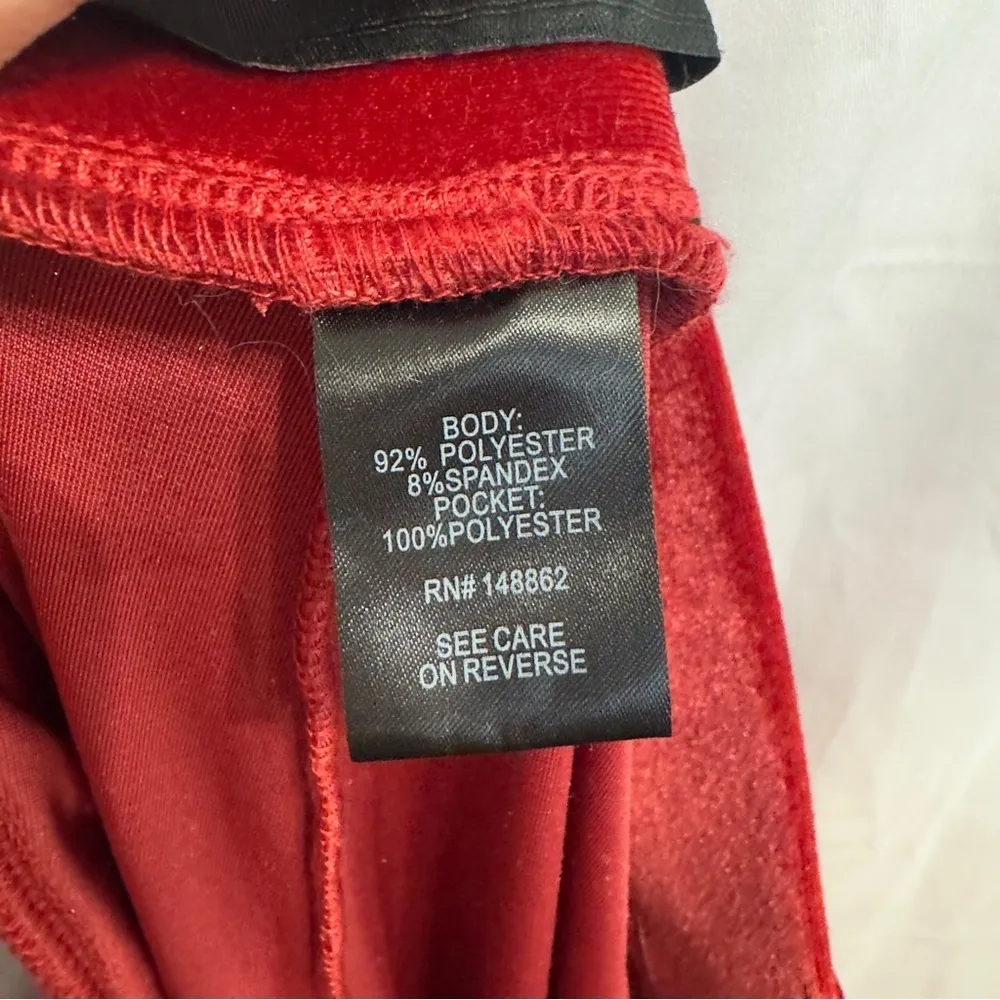 Torrid Red Relaxed Taper Velvet High-Rise Pant size 16 short - Image 5