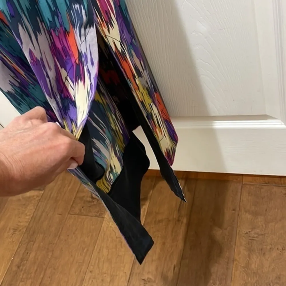 Akiko Multi Color Silk Racerback Maxi Dress - Image 6