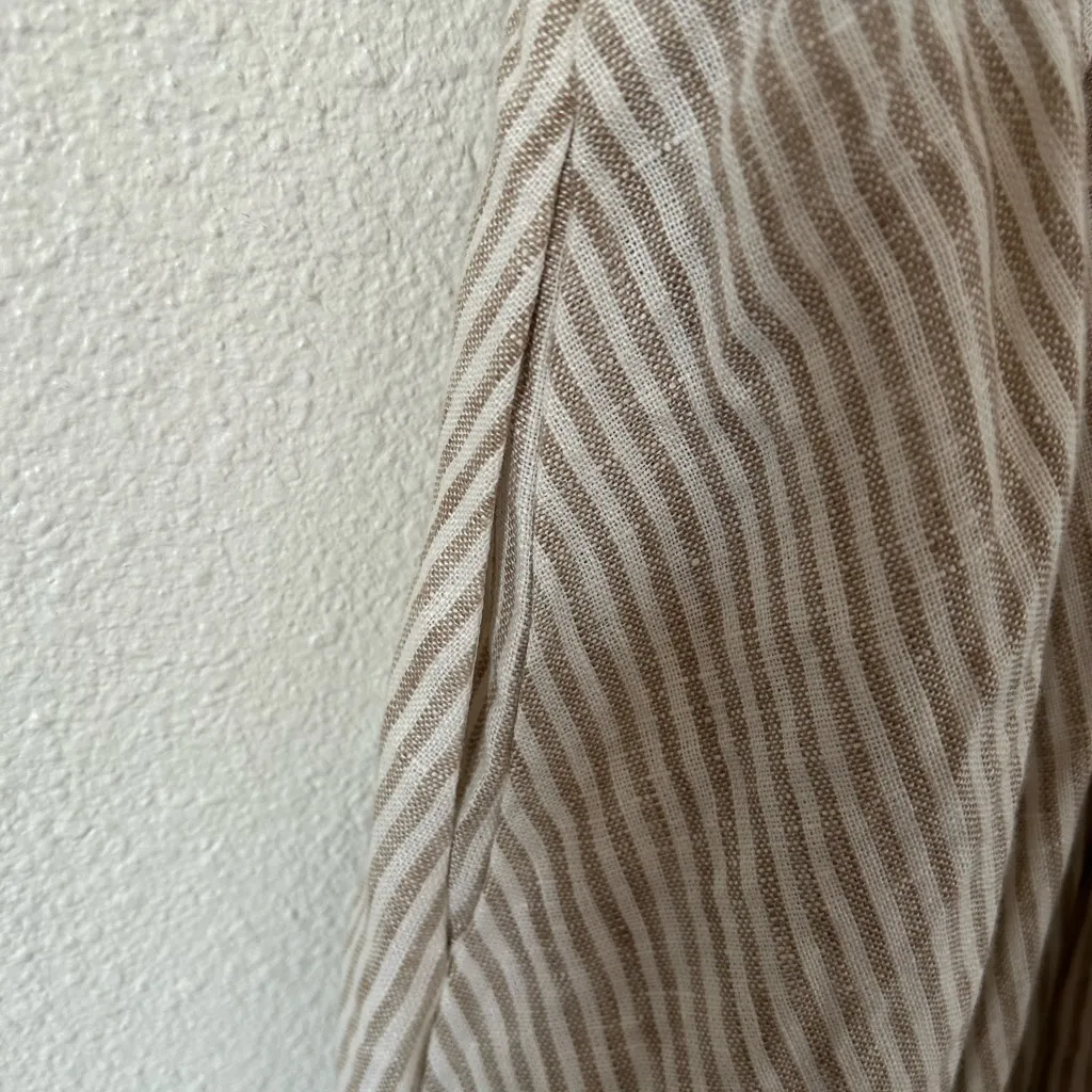 Reformation Balia Linen Midi Dress striped sz 12 nwt - Image 11