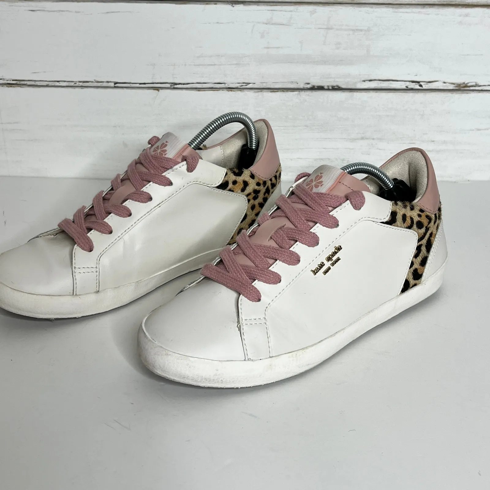 Kate Spade Ace Sneaker White Leather Shoe Size 8.5 - Image 6