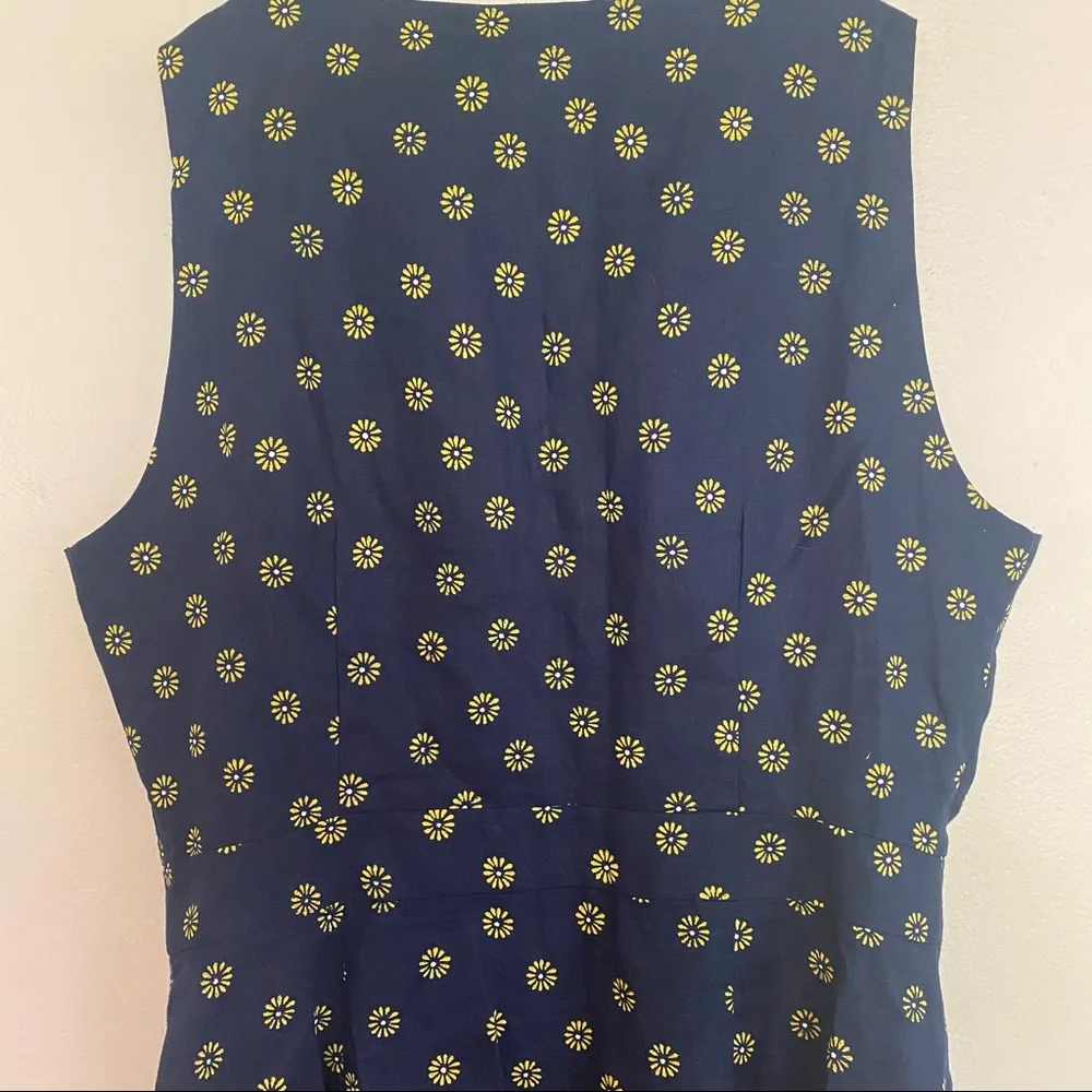 J. Crew Factory Navy Daisy Dress - Image 8
