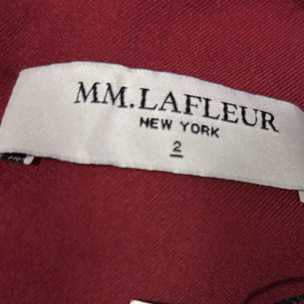 MM Lafleur New York Women Annie 2.0 Dress Sleeveless Crimson Red Size 2 - Image 8