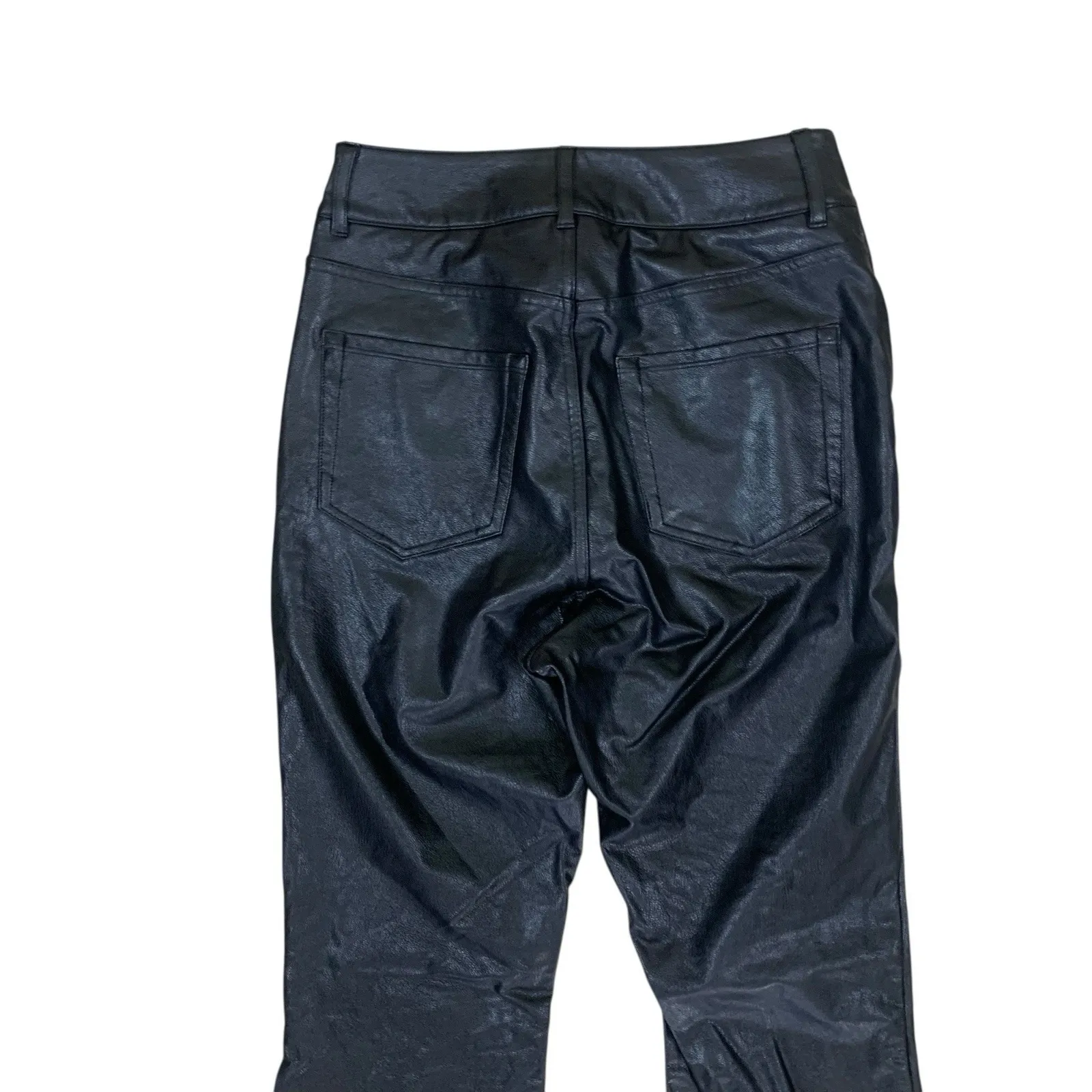 Commando Faux Leather Flare Pants High Rise Stretch Y2K Vegan Leather XS - Image 5