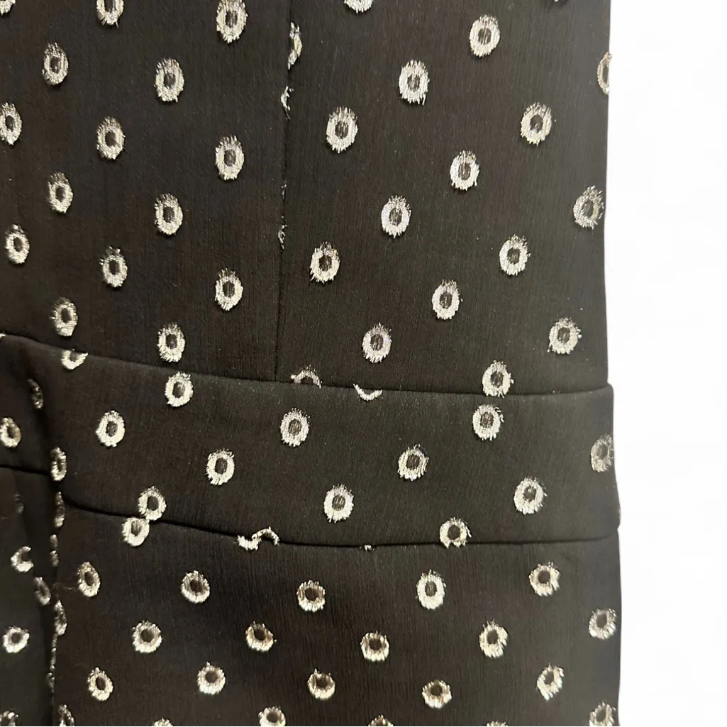 Alexis black  Fred Starlight Silk-Blend Tuxedo Romper M - Image 7