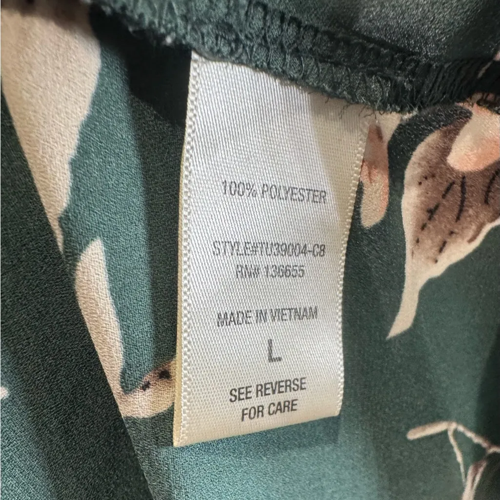 Beacon green and copper Allura knot detail top size large - Image 7