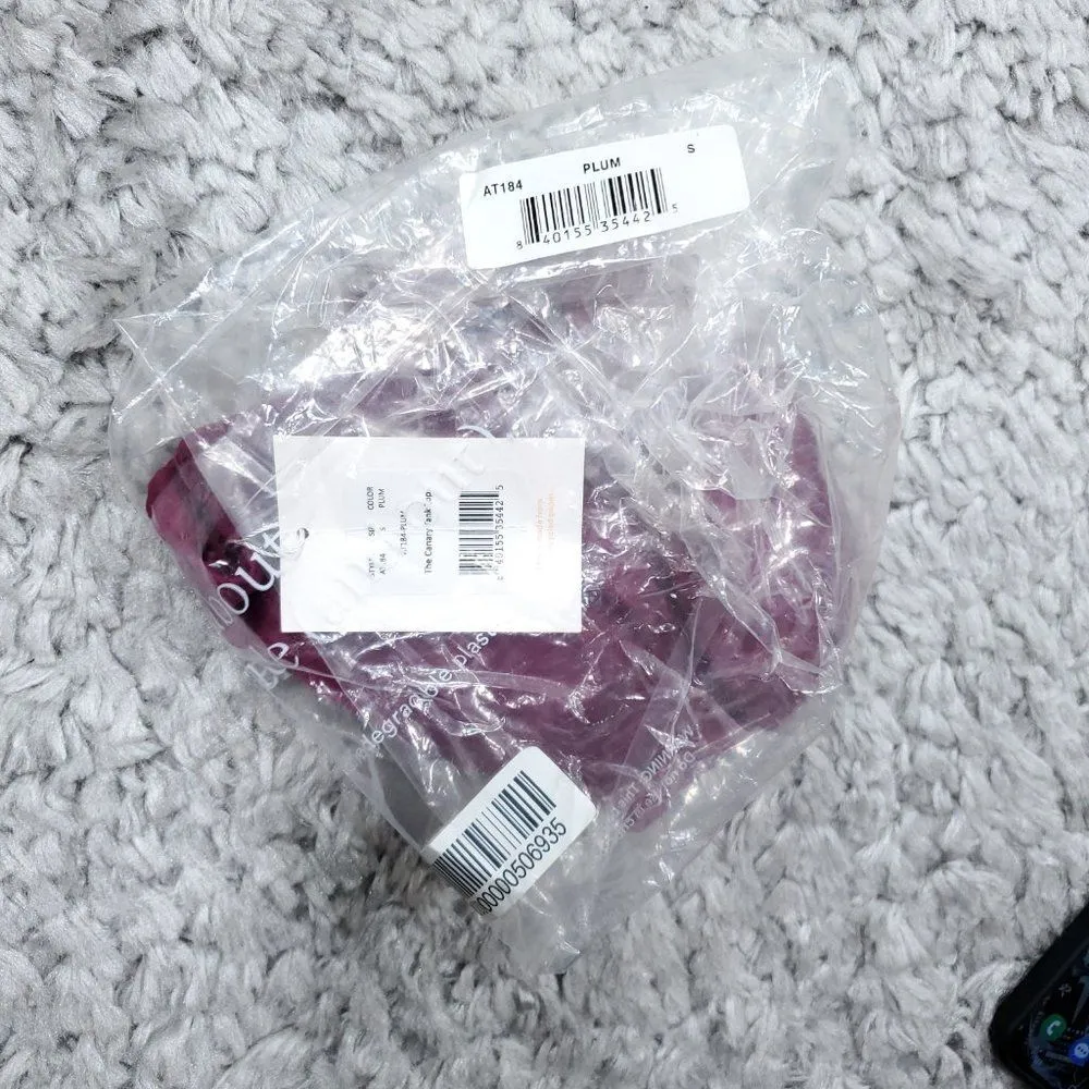 Andie Swim Canary Tank Top Tankini Swimsuit Plum Purple Size Small Underwire - Image 7